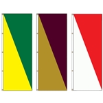 Vertical Diagonal Flags