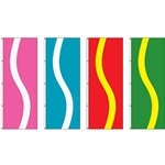 Vertical Ribbon Flags