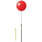 Reusable balloon ground pole kit.