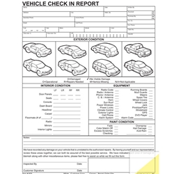 Vehicle Check in Report
