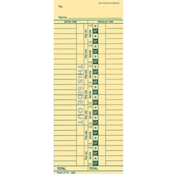 Time Clock Cards 2<br>Form#TC-292
