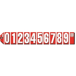 Extra Large Red Tag Numbers Starter Kit