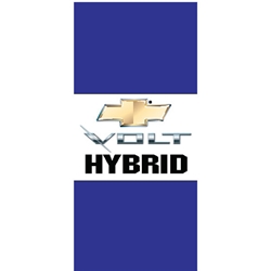 Chevy Volt Hybrid Flags (Horizontal, double sided)