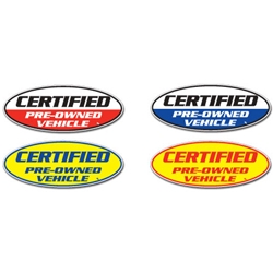 Certified Pre-Owned Oval Slogans