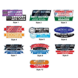 Domed Auto Stickers
